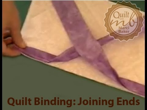 how to finish off binding on a quilt