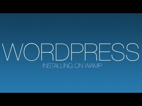 how to install wordpress on wamp
