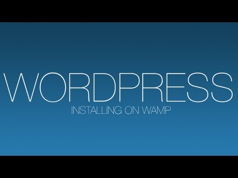 how to install wordpress on wamp