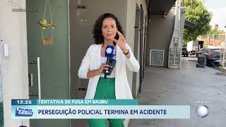 Tentativa de fuga em Bauru: perseguição policial termina em acidente