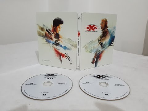 xXx Return Of Xander Cage 3D Steelbook Edition Blu ray Movie unboxing