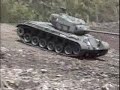 M26Pershing and a tank (U.S. army) tank are controlled on ra