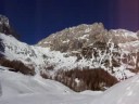 Malga Grantagar con la neve.Panorama.Friuli