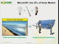 Micro Concentrated Solar Power from Sopogy - a green energy seminar
