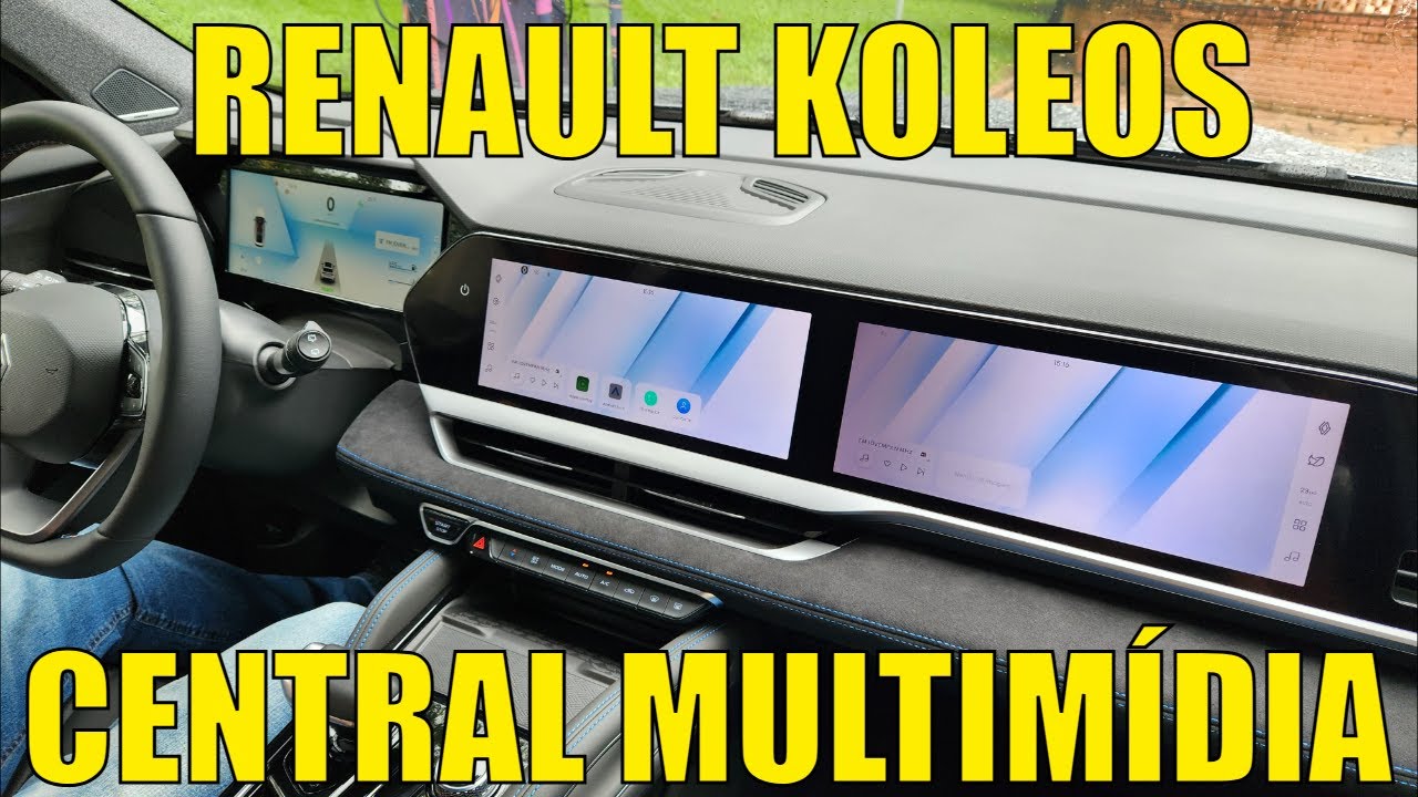 Renault Koleos - Central Multimídia com tela dedicada para o passageiro