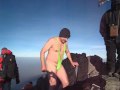 Mad Man in  Mankini on top of Mt Meru (Tanzania)