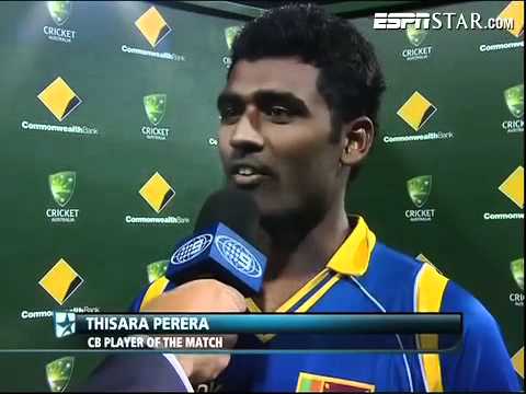 CB Series, 6th ODI, AUS vs SL: Thisara Perera wins Man of the Match award