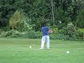 Keith golfing at Notawasaga - sick shot 2