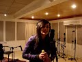 Joice Santos gravando voz- Quem perdeu foi vc(acústica)