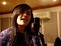 Joice Santos gravando voz- Quem perdeu foi vc(ac�stica)