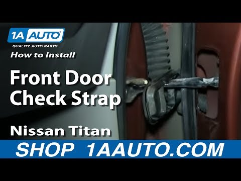 How To Install Replace Front Door Check Strap 2004-14 Nissan Titan and Armada