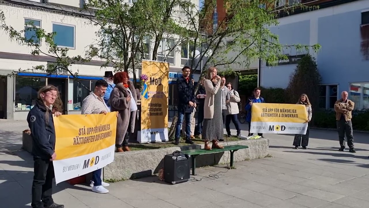 Sandra Wigren, MoDs torgmöte, 22 maj 2022, Bagarmossen centrum