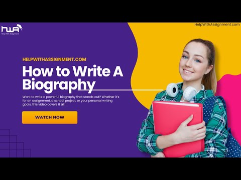 how to write biography