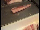 Skinning dogfish Skinning dogfish