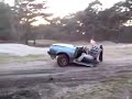 Halbes Auto in Serbien