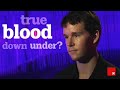 9/11/09: the 'true blood' star on realizing he had become famous, why he doesn't mind baring all for alan ball, and how the cameras are good to him(reporter:...
