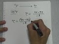 Fahrenheit to Celsius Conversion
