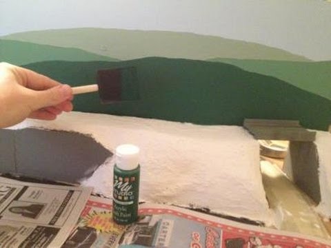 how to paint n gauge buildings