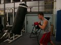 me hittin the bag