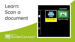 Learn GuideConnect: Scanner and Camera - Scan New Document