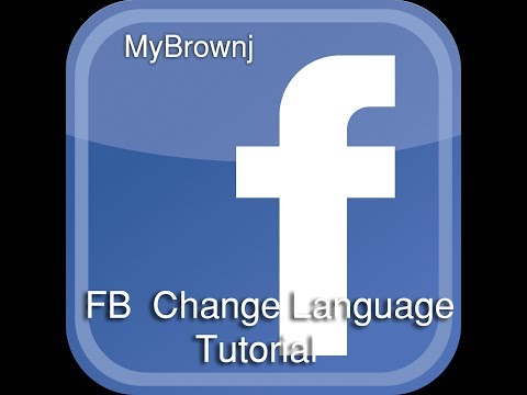 how to change language on facebook