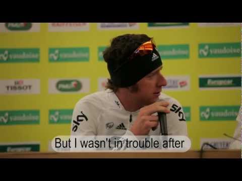 Le show de Bradley Wiggins à La Chaux-de-Fonds