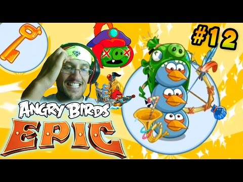 Lets Play Angry Birds EPIC Part 12: I QUIT! Prince Porky Stole My Day! (iOS Face Cam Commentary)