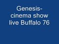 Genesis-cinema show live at the Buffalo 76