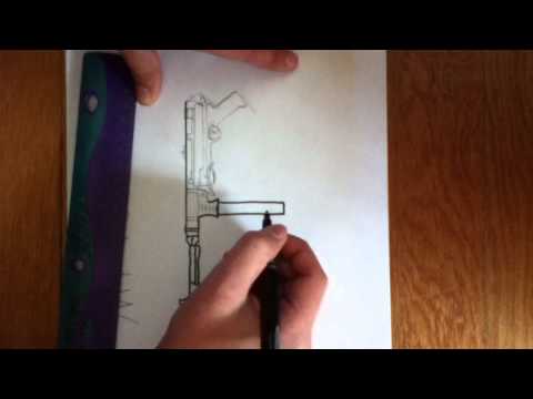 how to draw mp40