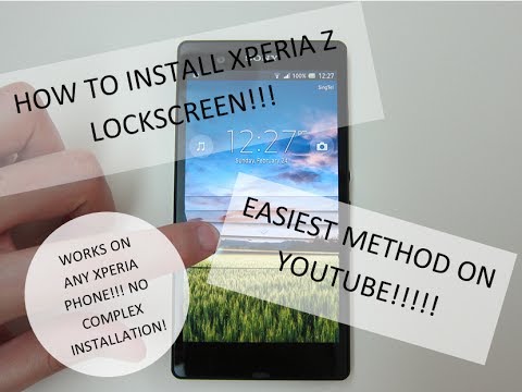 how to set lock screen on xperia z