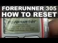 Garmin Forerunner 205 305 - Hard Reset - When it is Dead-Resetting