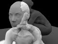 GIRL CROUCHED DOWN - Sculpted with Silo/Mudbox (3D CG)
