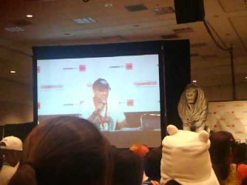 Anime Expo 2012-Steve Blum does an Evil Laugh