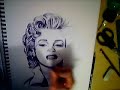 Drawing Marilyn Monroe (Biro)