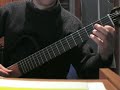 Bach, Air on a G string on classical guitar