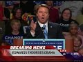  msnbc tv news clinton obama john edwards endorses cmdrgmh politics election democrat
