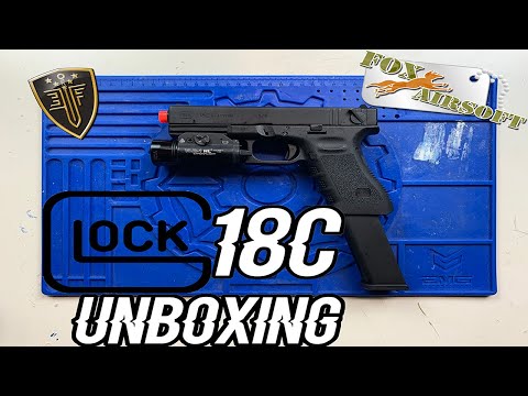FULL AUTO AIRSOFT GLOCK || Elite Force Glock 18C UNBOXING || QSAirsoft