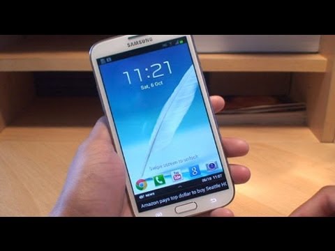 Samsung Galaxy Note 2 How to Customize Lock Screen Apps / Icons GT-N7100