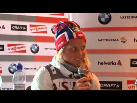 Eger Magasinet - Marit Bjoergen (NOR), Justyna Kowalczyk (POL) and Therese Johaug (NOR) share their thoughts after 30 km Mass Start Classic at Holmenkollen.