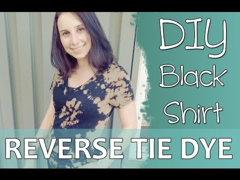 how to tie dye a black t shirt