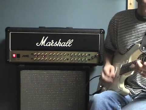 marshall - http://www.MasterGuitarAcademy.com A great 100 watt Marshall head. The JVM is a great sounding amp with a lot of versatility. I used a Suhr Classic guitar fo...