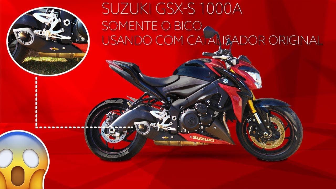 Capa do vídeo  Escapamento Bico Hurrimade Evolution Suzuki GSX-S 1000A 2015 a 2022