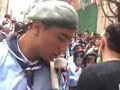 Wusul Holy Saturday scouts celebrating fire in old city