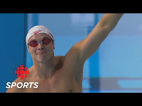 Canadian Swimmer Gives His Dad The Middle Finger Before Each Race