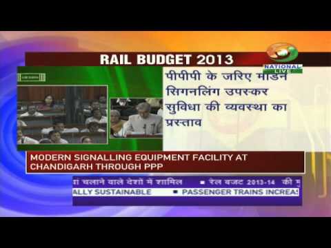 Rail Budget Sessions - Union Railway minister Pawan Kumar Bansal presenting the Railway Budget to the Parliament of India.