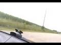 Girl hits bird with car and freaks out
