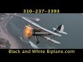 video:Black & White Biplane