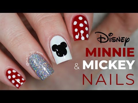 Minnie Mouse Nails Art