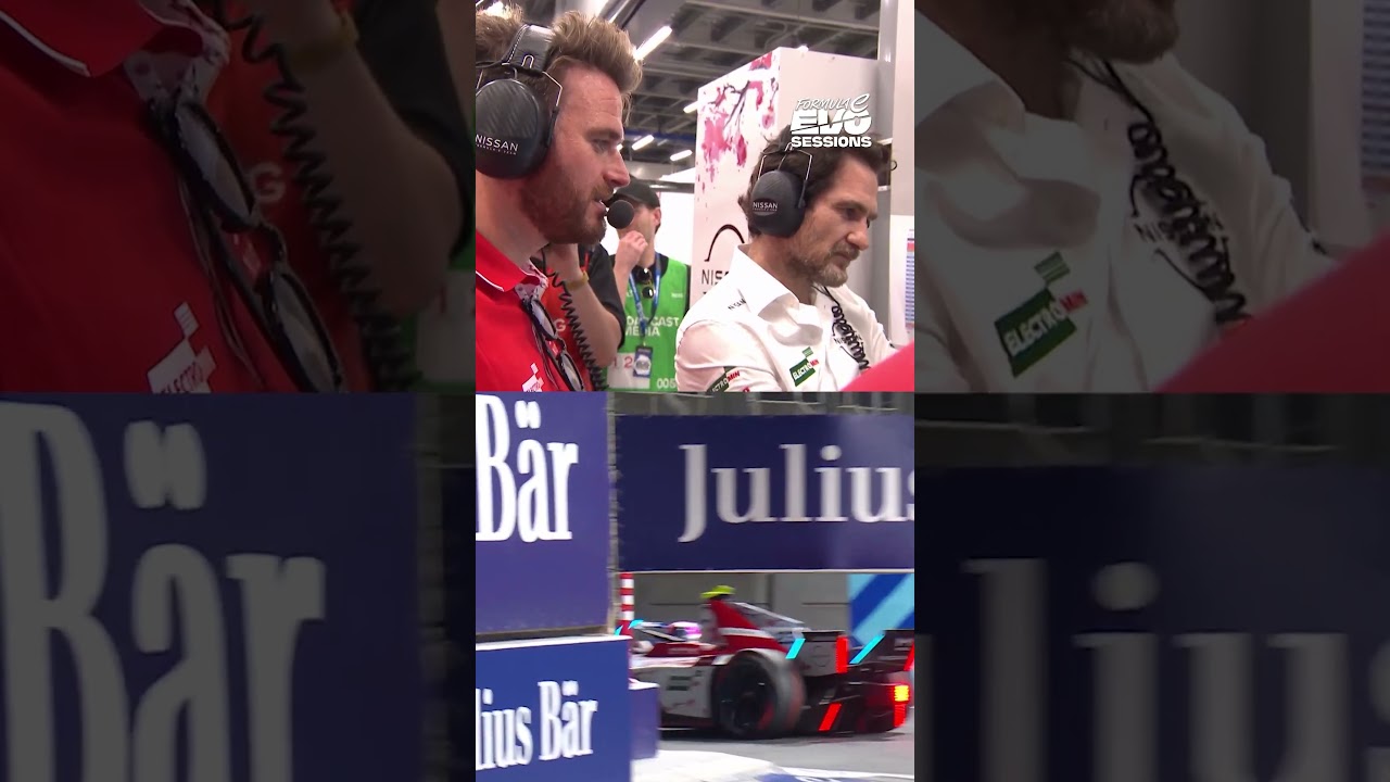 When YouTubers drive race cars 😮‍💨 #EVOSessions  #FormulaE #Motorsport #Racing