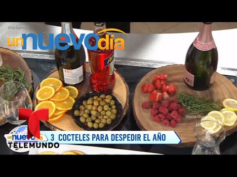 Recetas de cocina: Cocteles Ideales para Despedir el Año | Un Nuevo Día | Telemundo